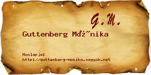 Guttenberg Mónika névjegykártya