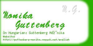 monika guttenberg business card